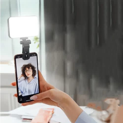 Mobile Phone Led Light Vl-60bi  Mobile Rechargeable Content Creator Vlog Light For Camera, - View 5