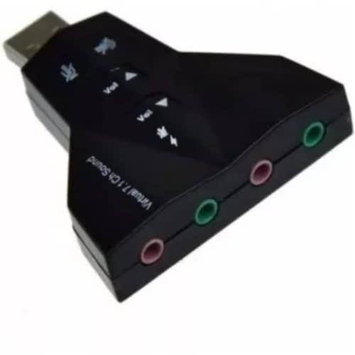 Usb Sound Card Adapter 7.1 Channel 3d Double Microphone/ Audio. - View 2