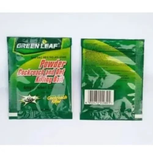 Green Leaf Powder - Cockroach Killing Bait Pest Control - 10 Sachets - View 2