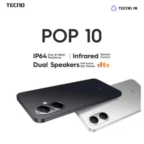 Pop 10 - 6.67" - 64gb Rom - 3+3gb Ram - 4g Lte - Fingerprint - 5000mah - Black - View 4