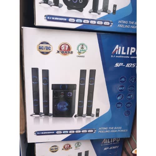 Ailipu  5.1 Heavy Bass Multimedia Hometheatre With 5 Active Tower Sound Amplifier Speakers - View 5