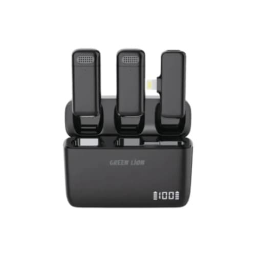 Green Lion Duo Cast Wireless Mic Lightening - Black - View 1