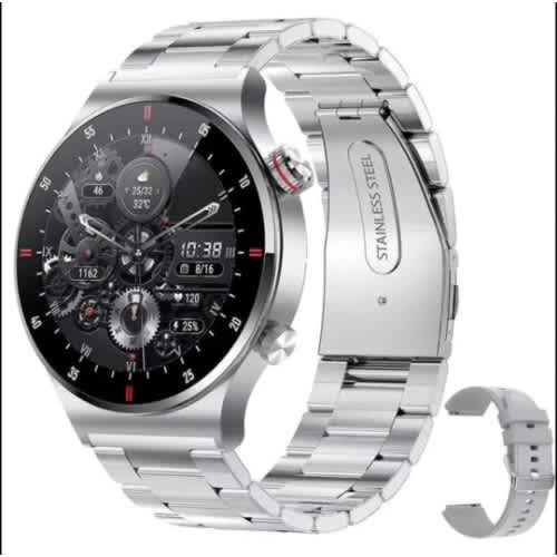 Qw33 Waterproof Health Monitoring Smart Watch With Voice And Call Function-white - View 3