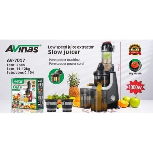 Low Speed Juice Extractor - Av-7017 - 1000w - View 2