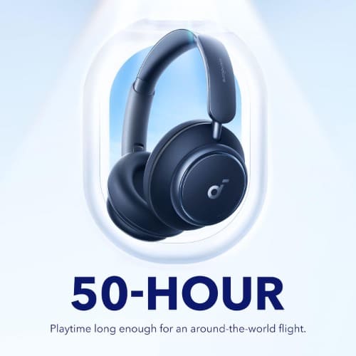 Anker Soundcore Space Q45 Wireless Noise Cancelling Headphones - Blue - View 3