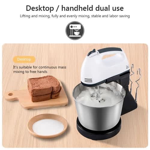 7 Speed Stainless Cake Mixer With 2Ltrs Rotating Bowl - View 3