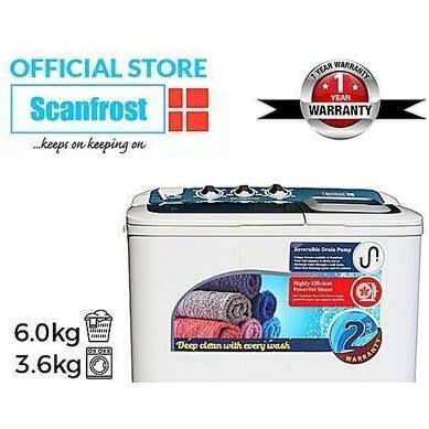 Twin Tub Washing Machine - Sfsatt6m - Wash - 6.0kg  Spin - 3.6kg - View 3