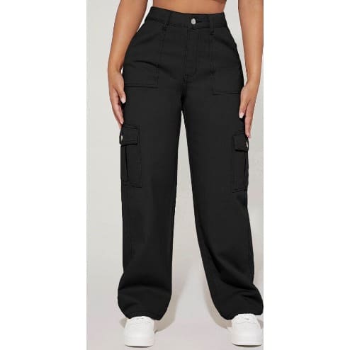 Women 's Black Cargo Pant