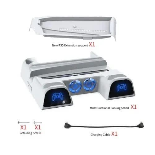 Dobe Multi-function Cooling & Charging Dock With Led Light For Ps5 / New Ps5 - View 3