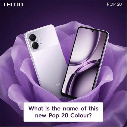 Pop 20 - 6.75" - 128GB ROM - 4GB+4GB RAM - 4G Dual SIM - Fingerprint - 5000mAh - Purple - View 2