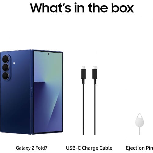 Galaxy Z Fold 7 - 8.0" - 512GB ROM - 12GB RAM - Single Sim - 4400mah -  Blue Shadow - View 3