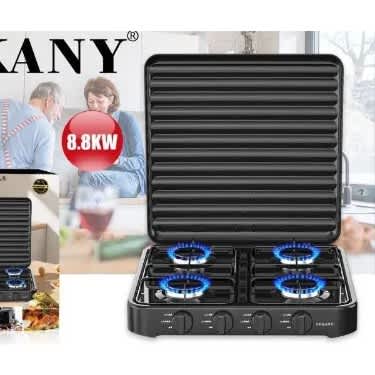 4 Burner Tabletop Gas Stove Auto Ignition Gas Cooker Anti - Rust - View 2