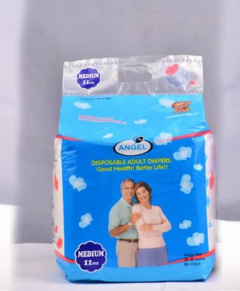 Disposable Unisex Adult Diaper - Medium -11 Pieces - View 1