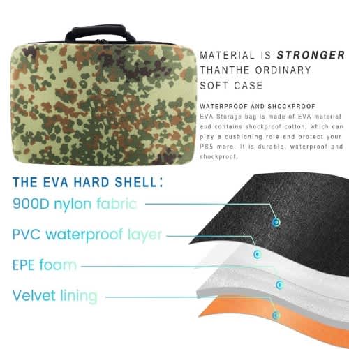 Ps5 Carring Case/bag For Ps5 Standard Edition - Camouflage Fat Bag - View 6