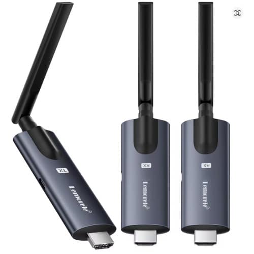 Lemorele Wireless Hdmi Transmitter With 2 Receivers