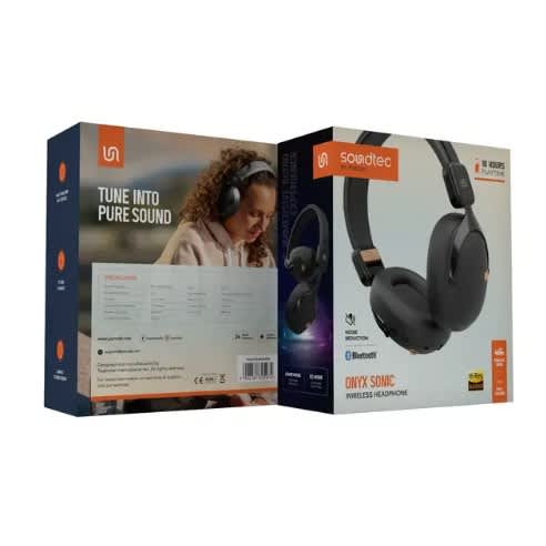 Soundtec Smart  Wireless Headphone Bt 5.3 With Micro Sd Support - Black Titanium - View 2