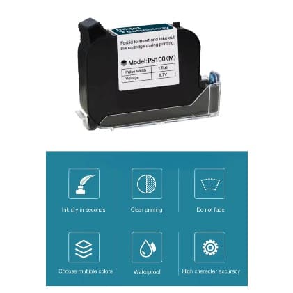 Handheld Inkjet Printer Cartridge - Quick Dry Unencrypted Black - View 2