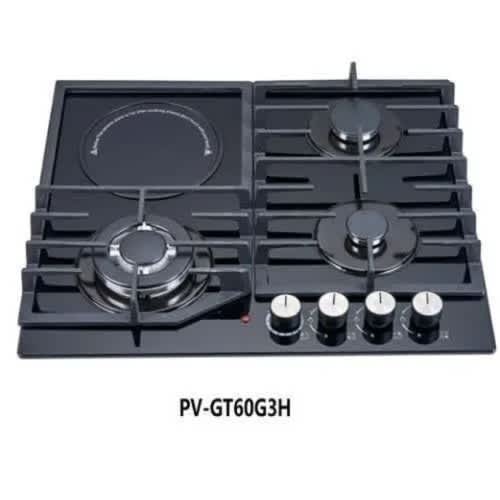 3 Gas Burner + 1 Hot Plate Pv-gt60g3h - View 3