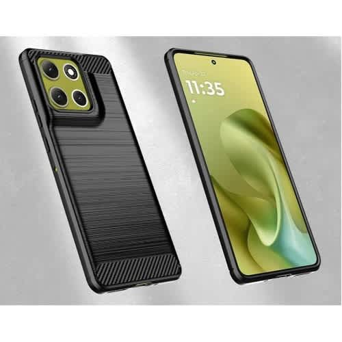 Protective Back Case For Motorola G86 5g - Black - View 3