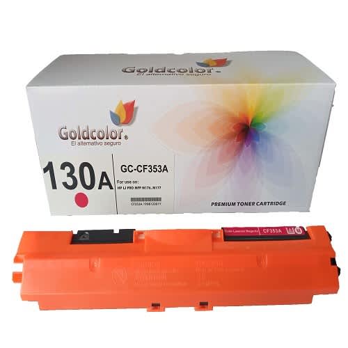 Goldcolor 130a Magenta Toner Cartridge (cf353a) For Hp Replacement