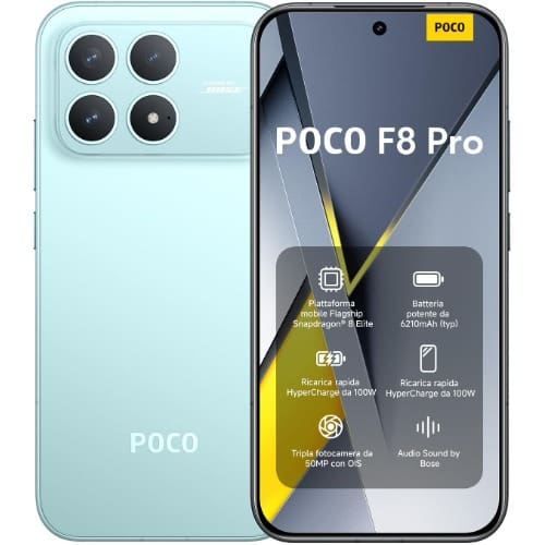 Poco F8 Pro 5G - 6.59" - 512GB ROM - 12GB RAM - Dual SIM - Fingerprint - 6210mAh - Blue - View 1