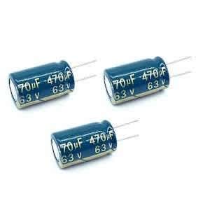High Frequency Low Impedance 470uf Aluminum Electrolytic Capacitor - 5 Pcs - 63v - View 1