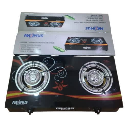 Maximus Glass Table Gas Cooker - 2 Face Burner - View 1