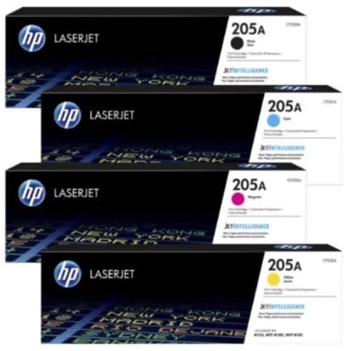205a Original Laserjet Toner Cartridge - Cf532a - 4 Colours - View 1