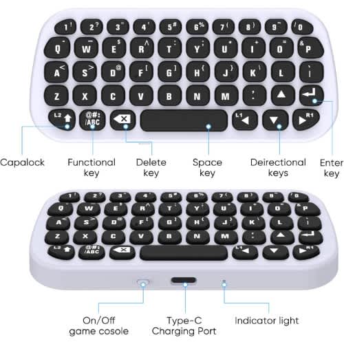 Ps5 Controller Wireless Keyboard - View 5