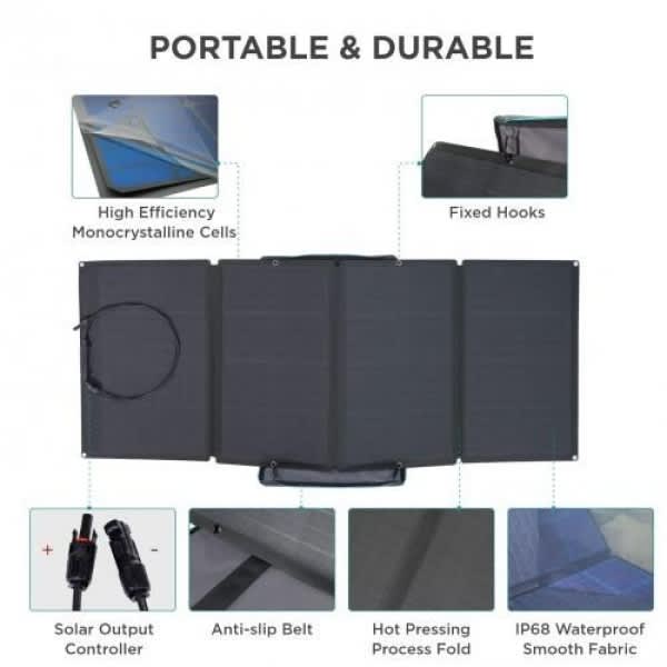 Ecoflow 160w Portable Solar Panel - View 2