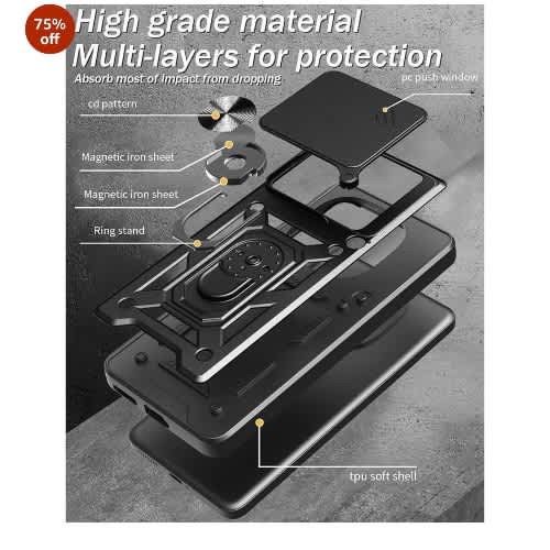 Camera Cover Ring Case For Redmi Note 14 5g - View 3