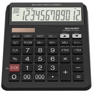 Sharp El-cc12g 12 Digits Check & Correct Calculator - View 2