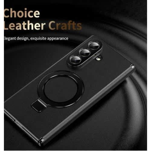 Case With Magnetic Magsafe Stand And Tempered Glass For Samsung Galaxy Z Fold 7 - Black - View 3