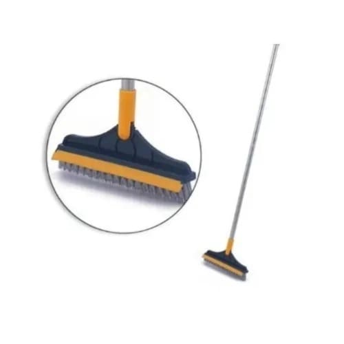 3 In 1 Bathroom Tiles & Toilet Floor Walls Corner Brush With Wiper - View 2