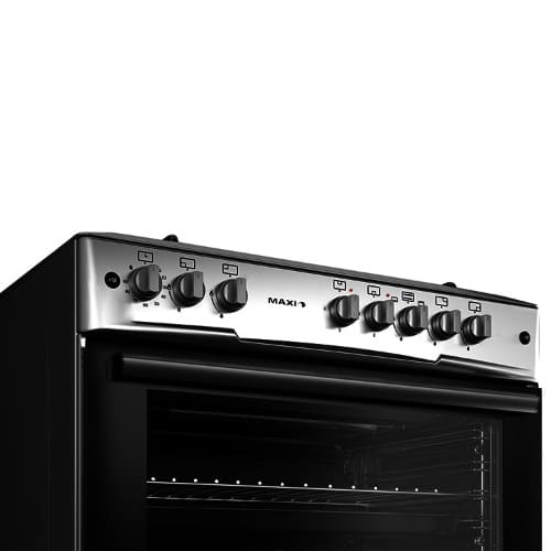 4 Gas Burner 2 Electric Plate Gas Cooker - Inox - View 5