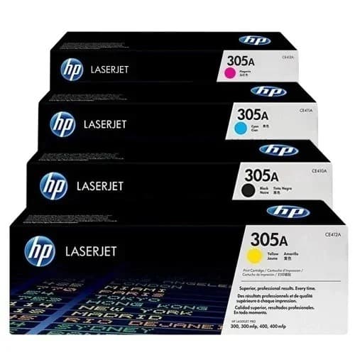 305a Combo Toner Set- Cyan - Yellow - Magenta & Black - View 2