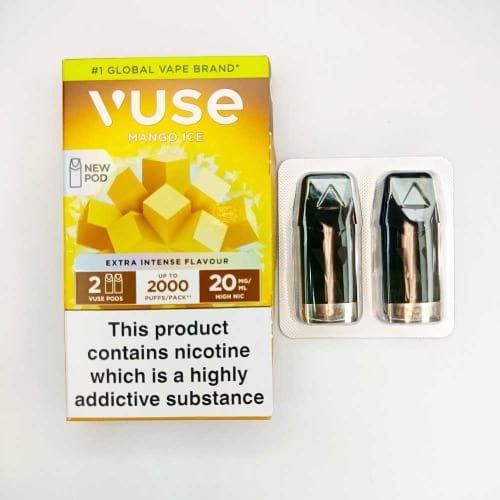 vuse banana ice pods Prefilled - 20mg Color:Prism Blue Black Premium Full Spectrum CBD Refillable Vape Pods