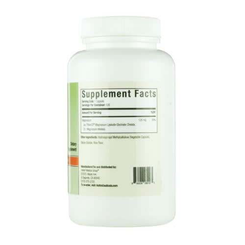 Magnesium Glycinate 125mg 120 Capsules - View 2