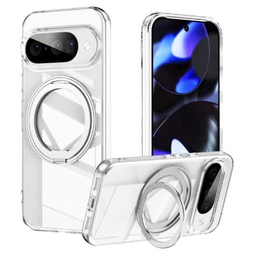 Magsafe Compatible Case With 360° Rotating Support Clear For Google Pixel 10 Pro / 10