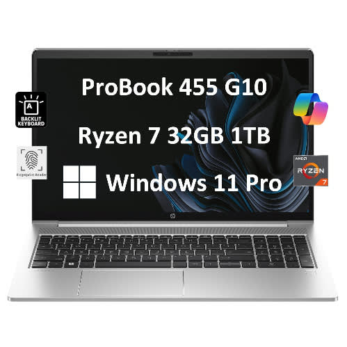 Probook 455 G10 15.6" Fhd Amd Ryzen 7 7730u Octa-core (8 Core) 1tb 32gb Win 11 Pro - View 1