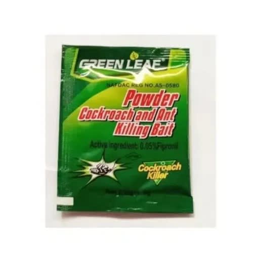 Green Leaf Powder - Cockroach Killing Bait Pest Control - 10 Sachets - View 3