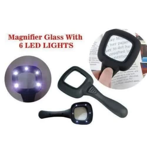 Hand- Held Optical Grade Magnifying Glass With 6 Led Lights - View 3