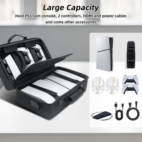 Ps5 Slim Waterproof Bag/case For Ps5 Slim - box Black - View 3