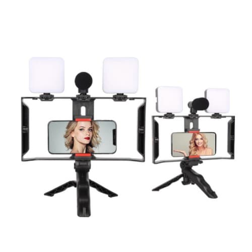 Ay-49x Professional Vlogging Kit – All-in-one Smartphone Video Stabilizer Rig With Dual
