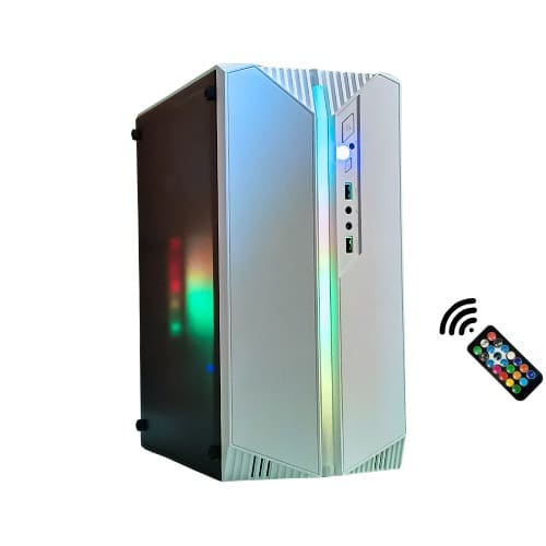 3a Games - Custom Pre-built Mini Tower Gaming Desktop PC - 3agatx-010 - Ryzen 5 - 16GB RAM - 1TB SSD - View 4