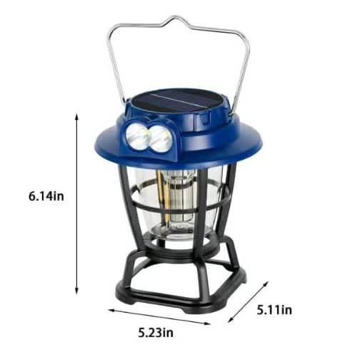 Portable Handy Flashlight Solar Emergency Light Lantern -  15l X 12w X 10h cm - View 1
