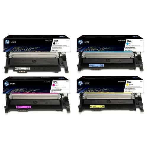 Hp 117a Laserjet Toner Cartridge- Black - Cyan - Magenta & Yellow - 1 Set