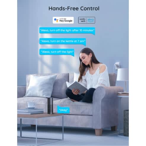 Govee Smart Plug 15a Wifi Bluetooth Outlet 1 Pack Work With Alexa And Google Assistant - View 3