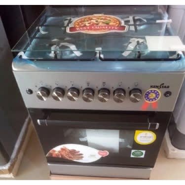 60x60cm 4 Gas Burner Cooker With Bottom Oven & Gril - Inox - View 3