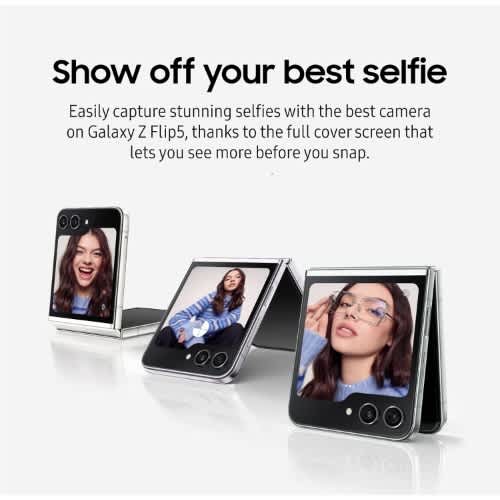 Galaxy Z Flip 5 - 6.7'' - 256GB ROM - 8GB RAM - 5g Cell Phone - 3300mAh - View 5